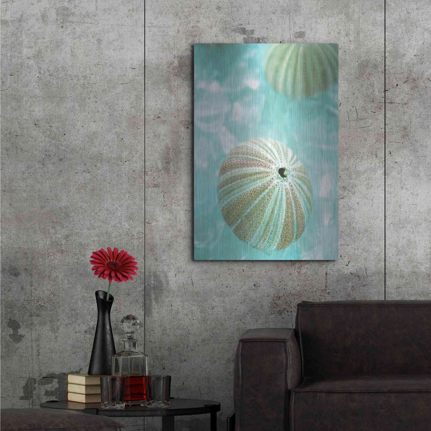 Luxe Metal Art 'Seaglass 4' by Alan Blaustein Metal Wall Art,24x36