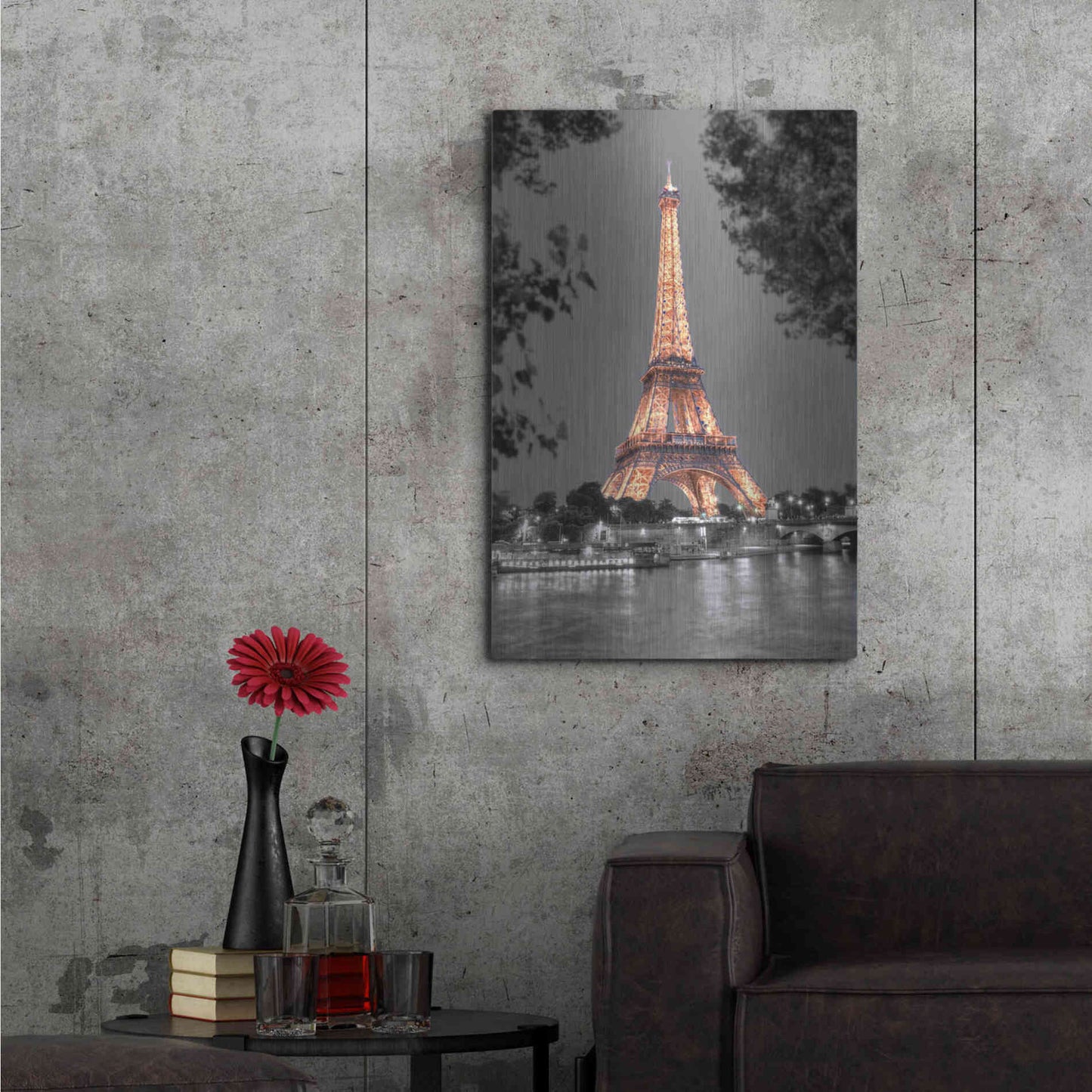 Luxe Metal Art 'Nuit sur la Seine' by Alan Blaustein Metal Wall Art,24x36