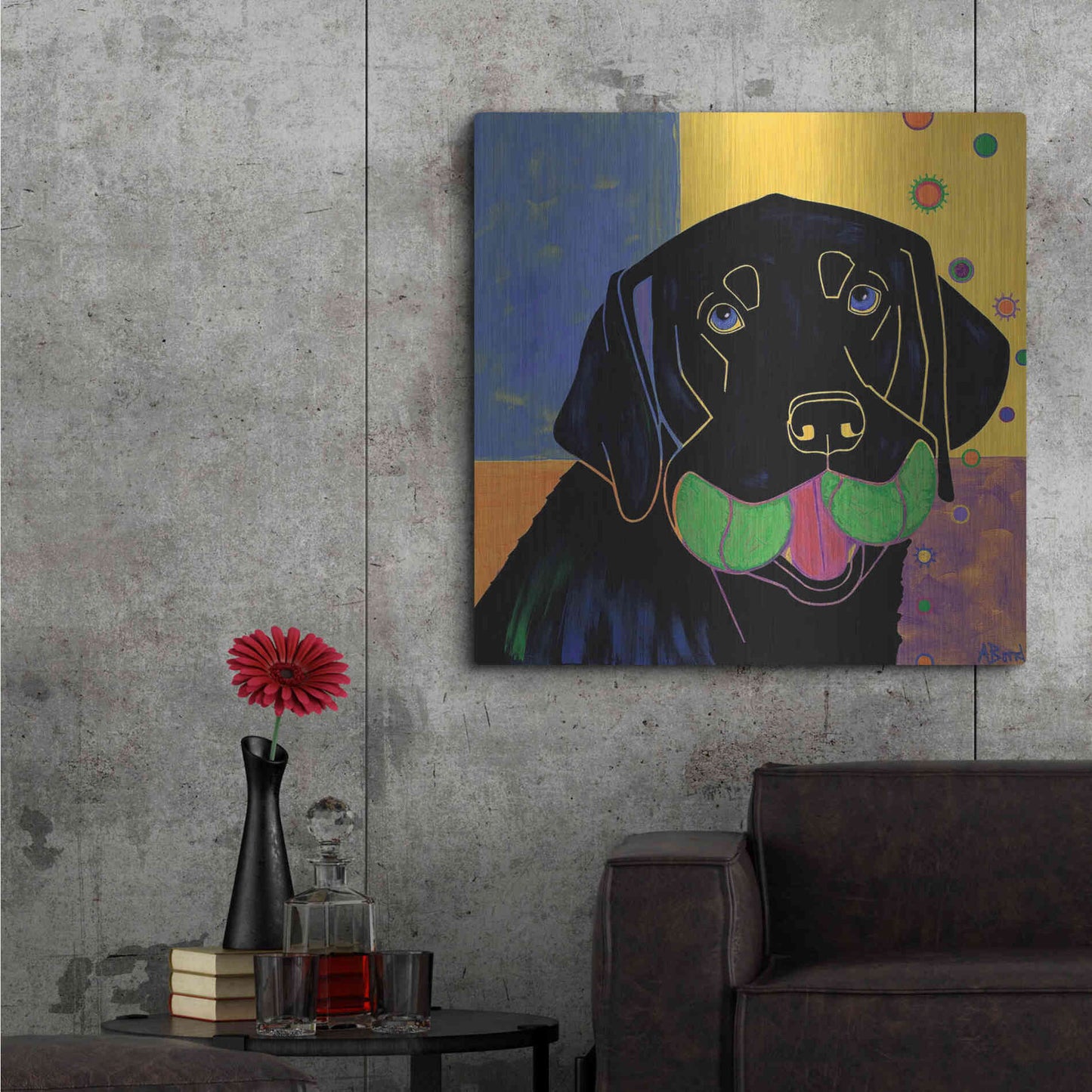 Luxe Metal Art 'Baller' by Angela Bond Metal Wall Art,36x36