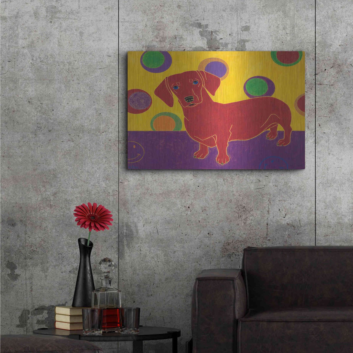 Luxe Metal Art 'Foot Long Fun III' by Angela Bond Metal Wall Art,36x24