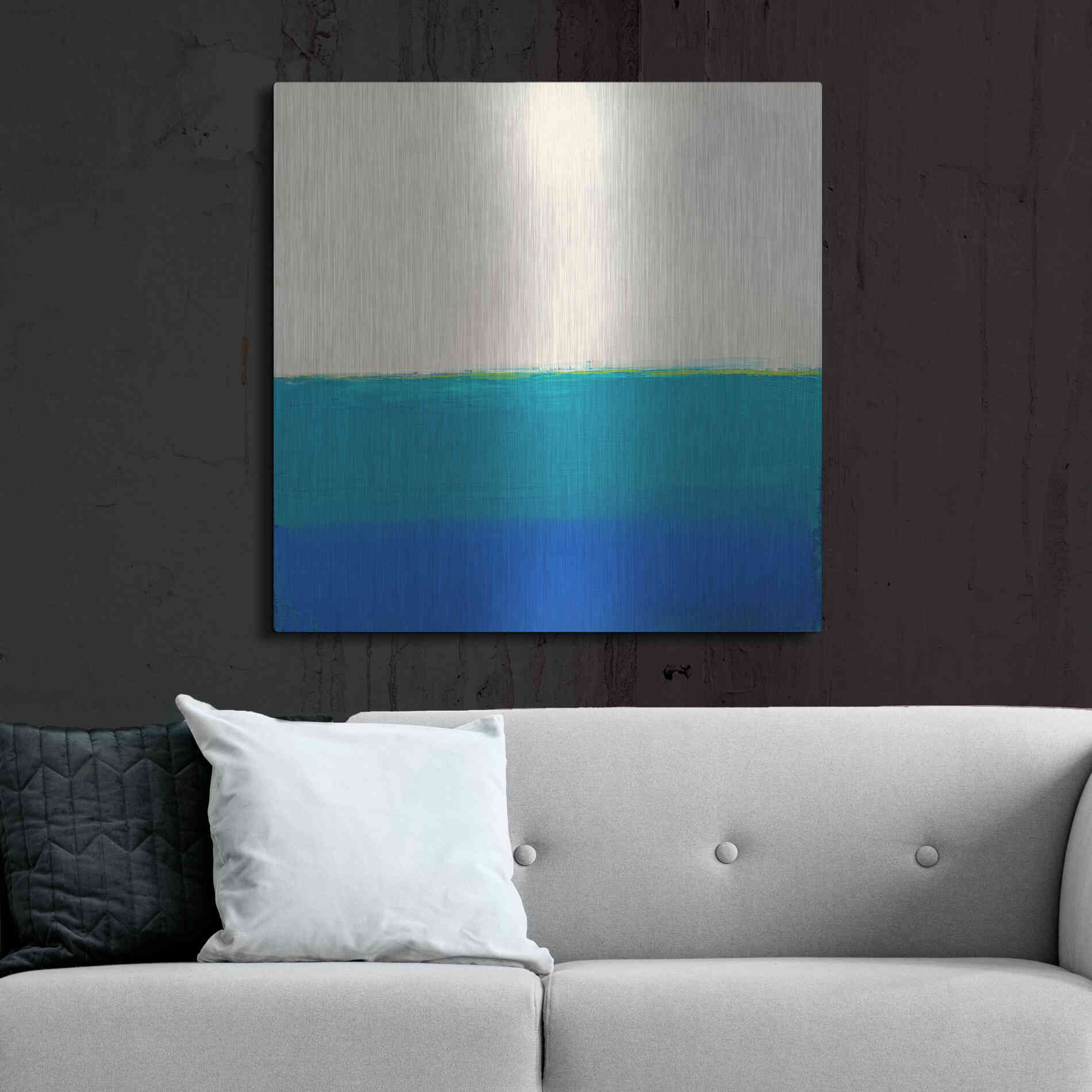 Luxe Metal Art 'Above and Below' by Don Bishop Metal Wall Art,36x36
