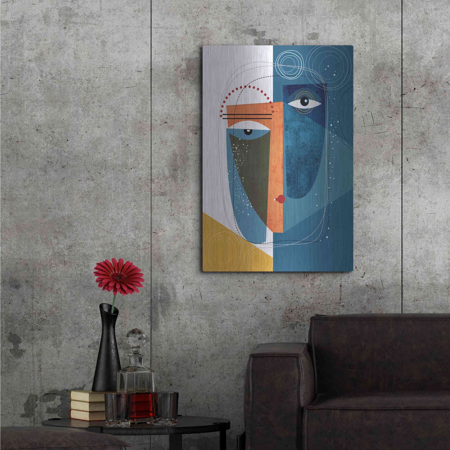 Luxe Metal Art 'Krsna' by Ishita Banerjee Metal Wall Art,24x36