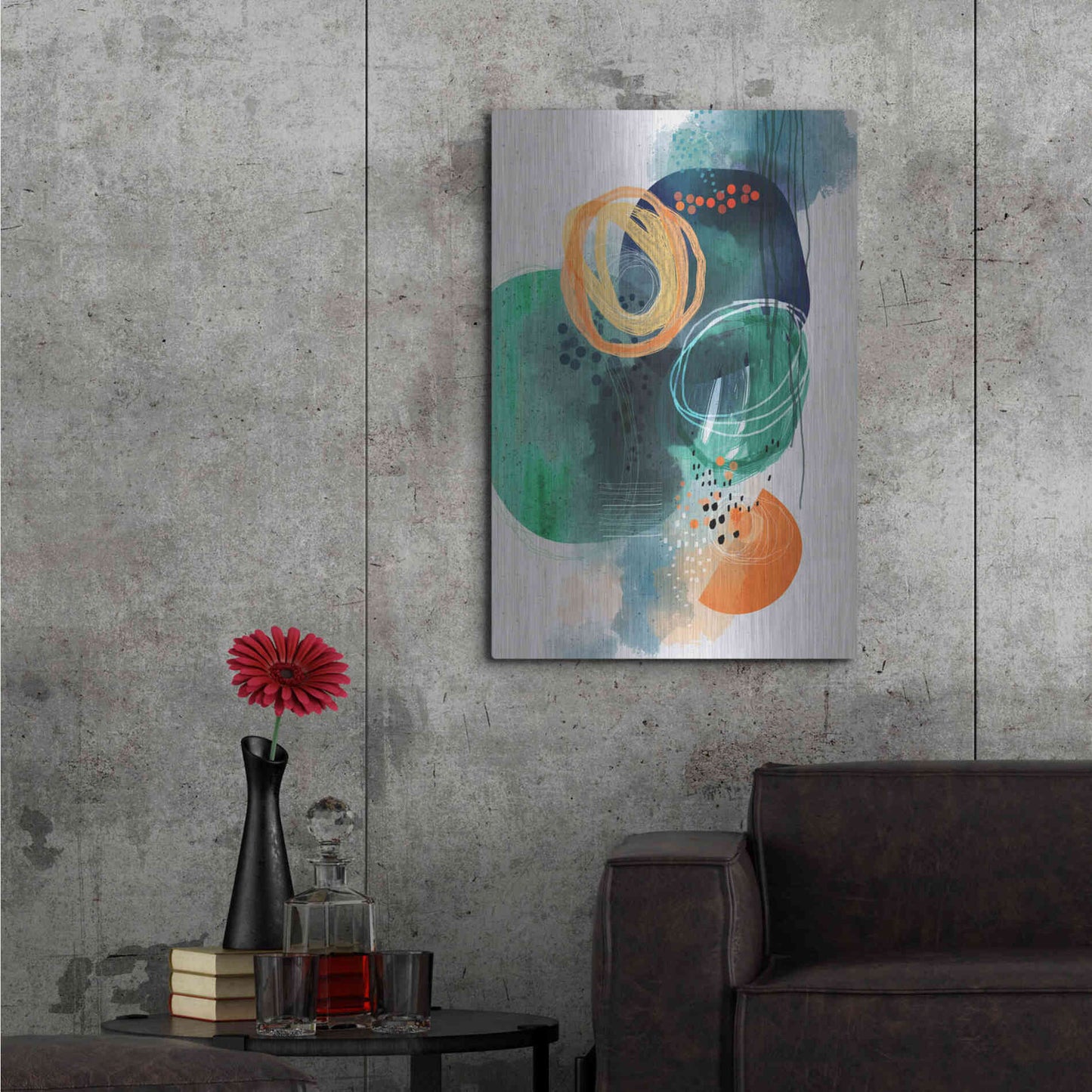 Luxe Metal Art 'Luna' by Ishita Banerjee Metal Wall Art,24x36