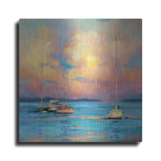 Luxe Metal Art 'After The Sailing Day' by Kasia Bruniany Metal Wall Art