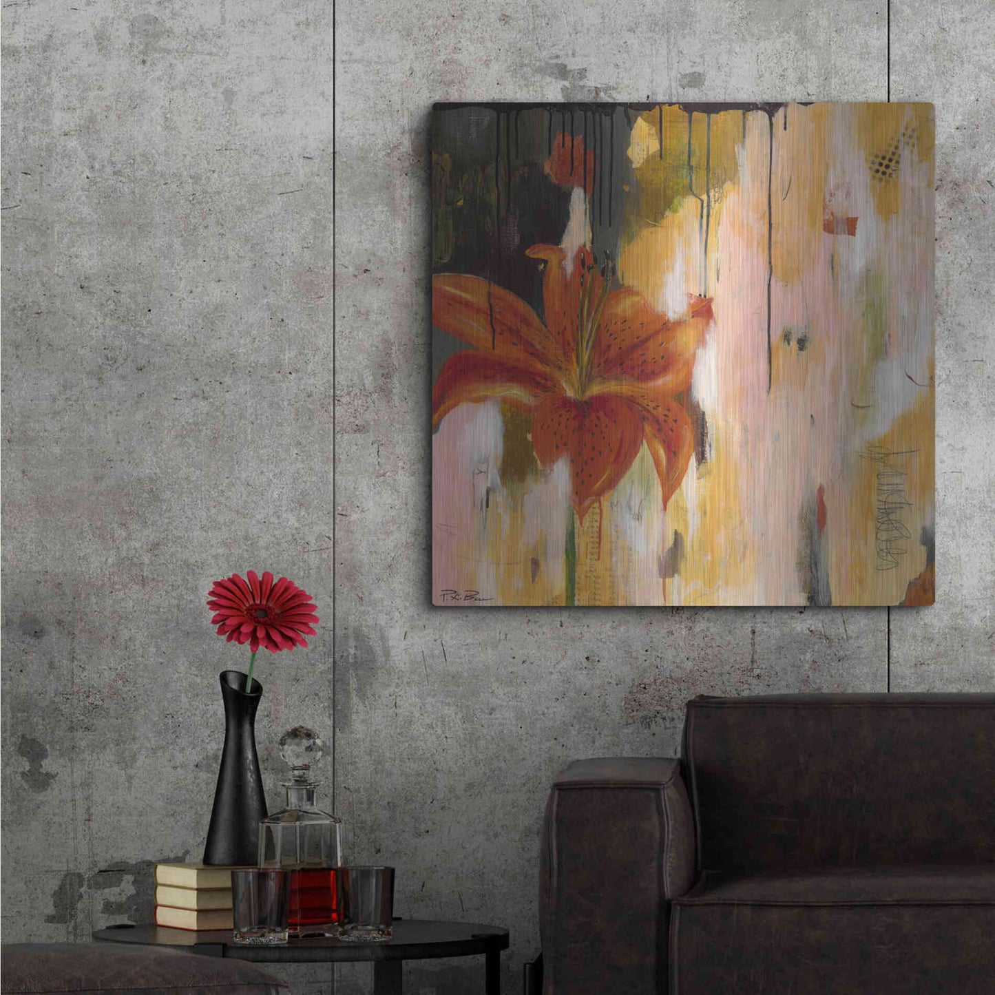 Luxe Metal Art 'Stargazing' by Pamela K. Beer Metal Wall Art,36x36