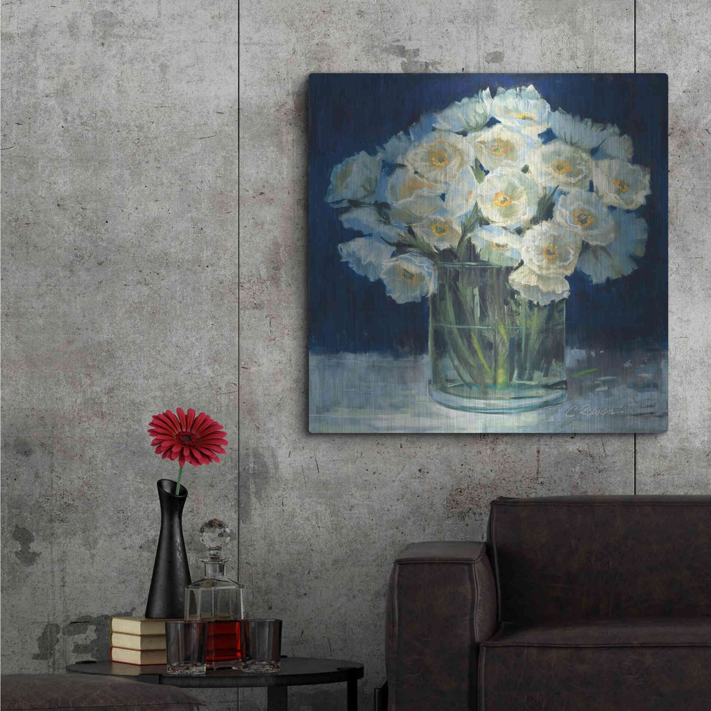 Luxe Metal Art 'Spring Twilight I V2' by Carol Rowan, Metal Wall Art,36x36