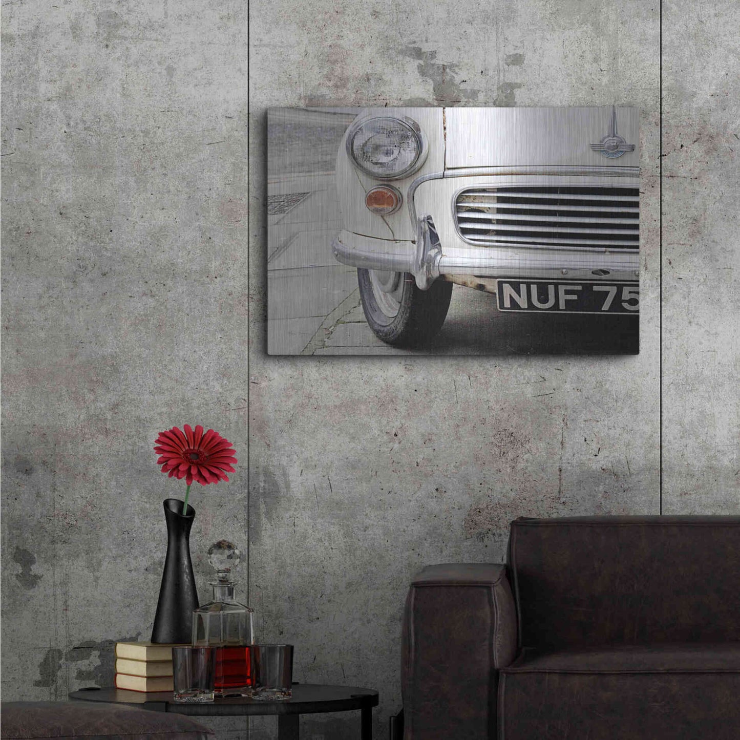 Luxe Metal Art 'London Traveller' by Keri Bevan, Metal Wall Art,36x24