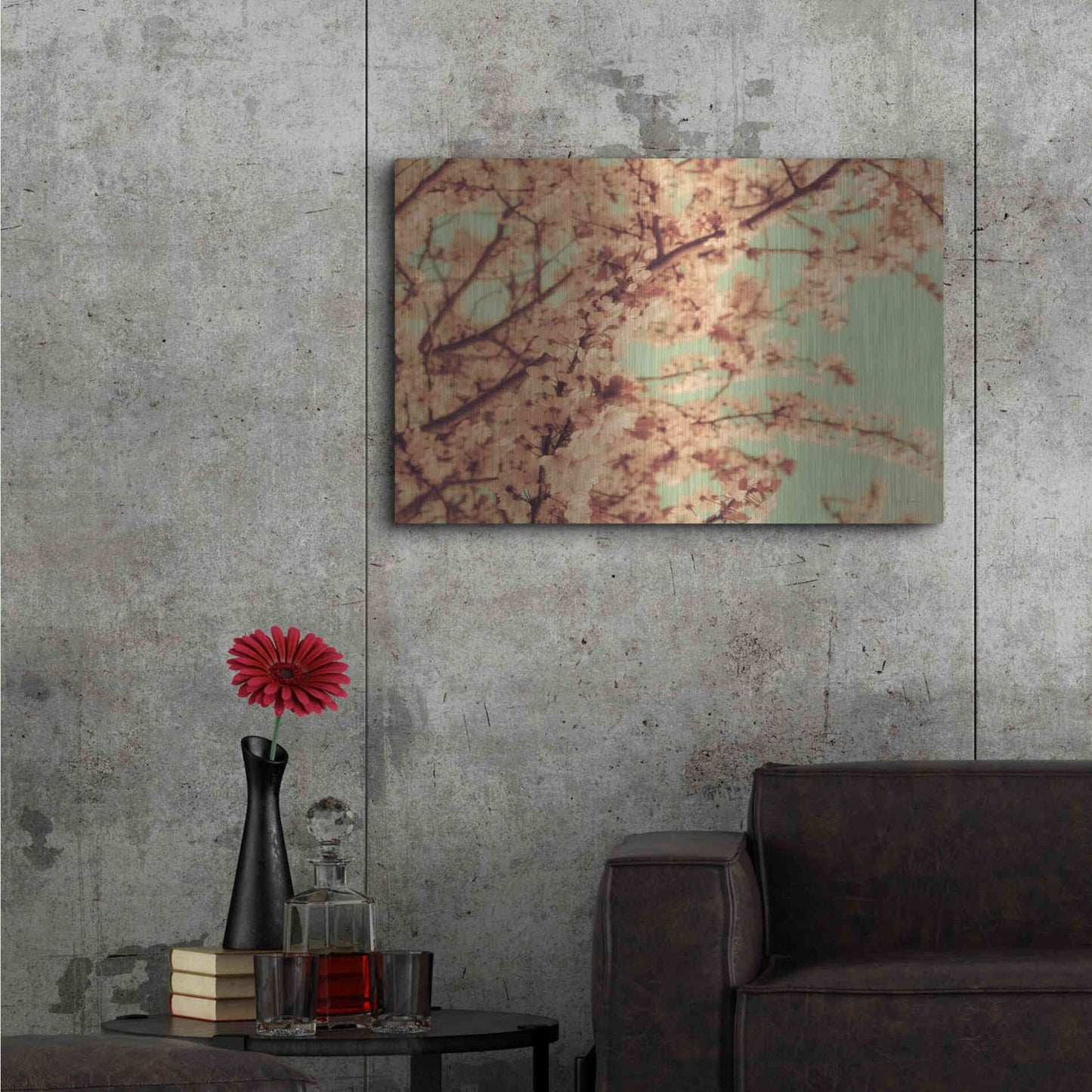 Luxe Metal Art 'Kyoto' by Keri Bevan, Metal Wall Art,36x24