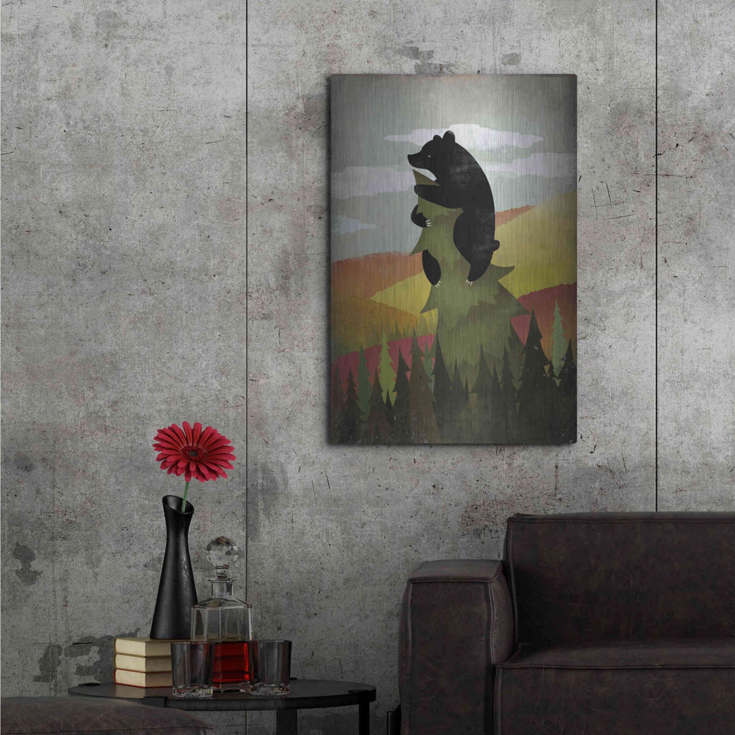 Luxe Metal Art 'Leaf Peeper No Words' by Ryan Fowler, Metal Wall Art,24x36