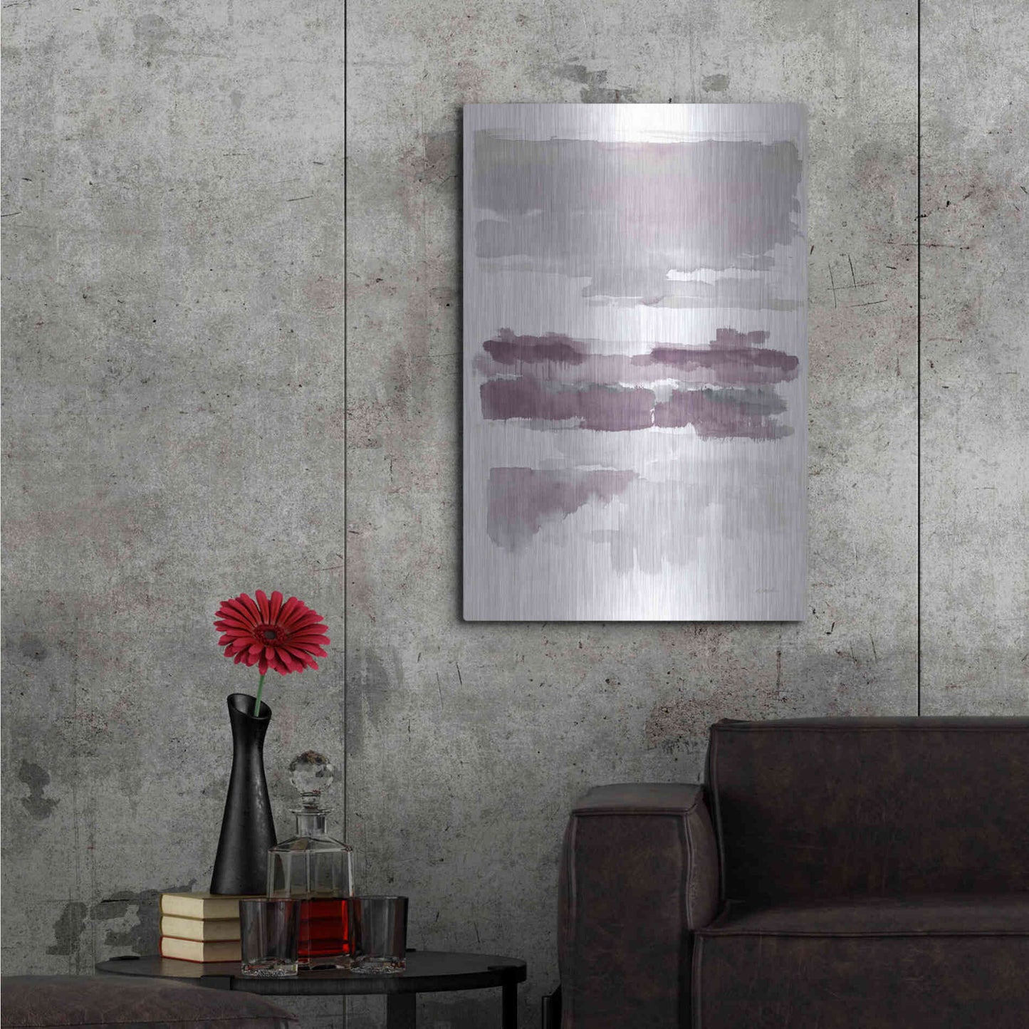 Luxe Metal Art 'Amethyst Wetlands Crop' by Mike Schick, Metal Wall Art,24x36