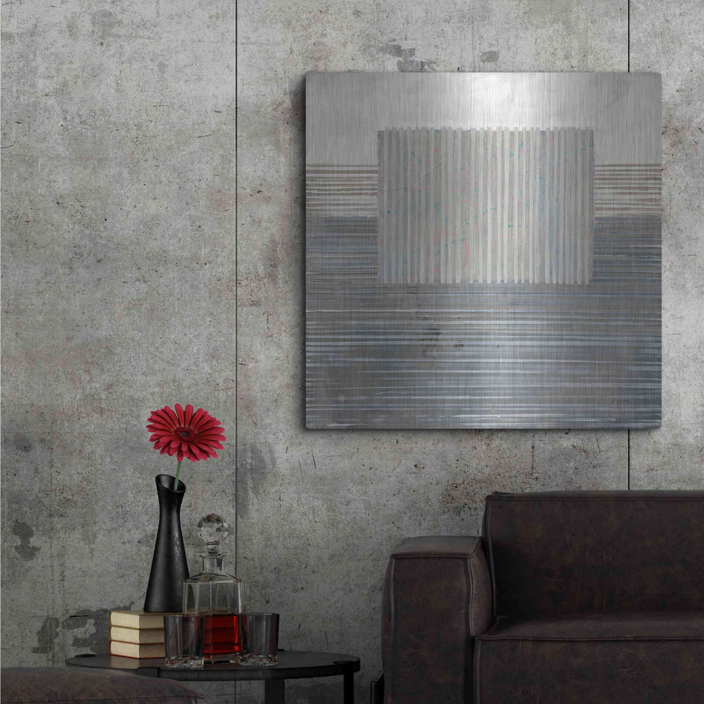 Luxe Metal Art 'Layers Of Reality' by Mike Schick, Metal Wall Art,36x36
