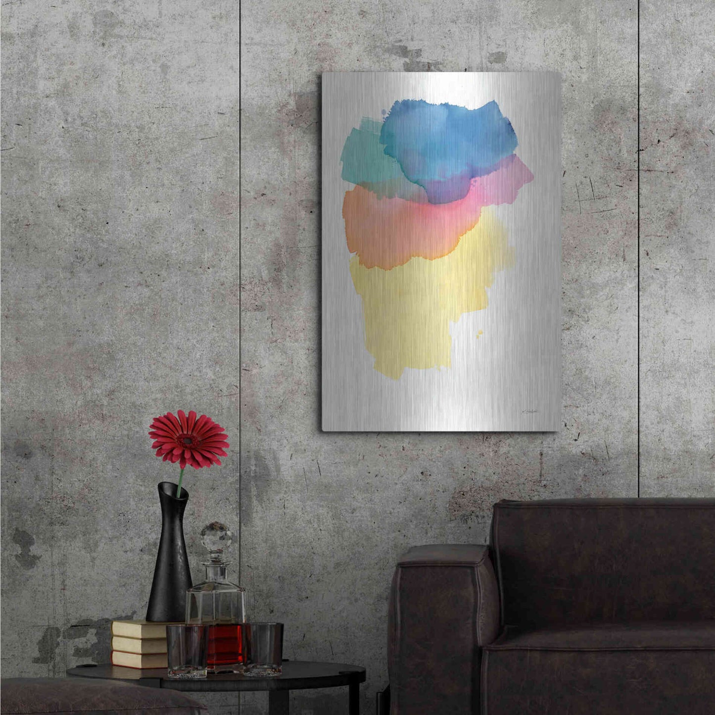 Luxe Metal Art 'Aurora' by Mike Schick, Metal Wall Art,24x36