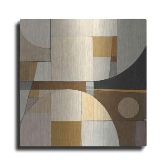 Luxe Metal Art 'Champagne IV Crop' by Mike Schick, Metal Wall Art