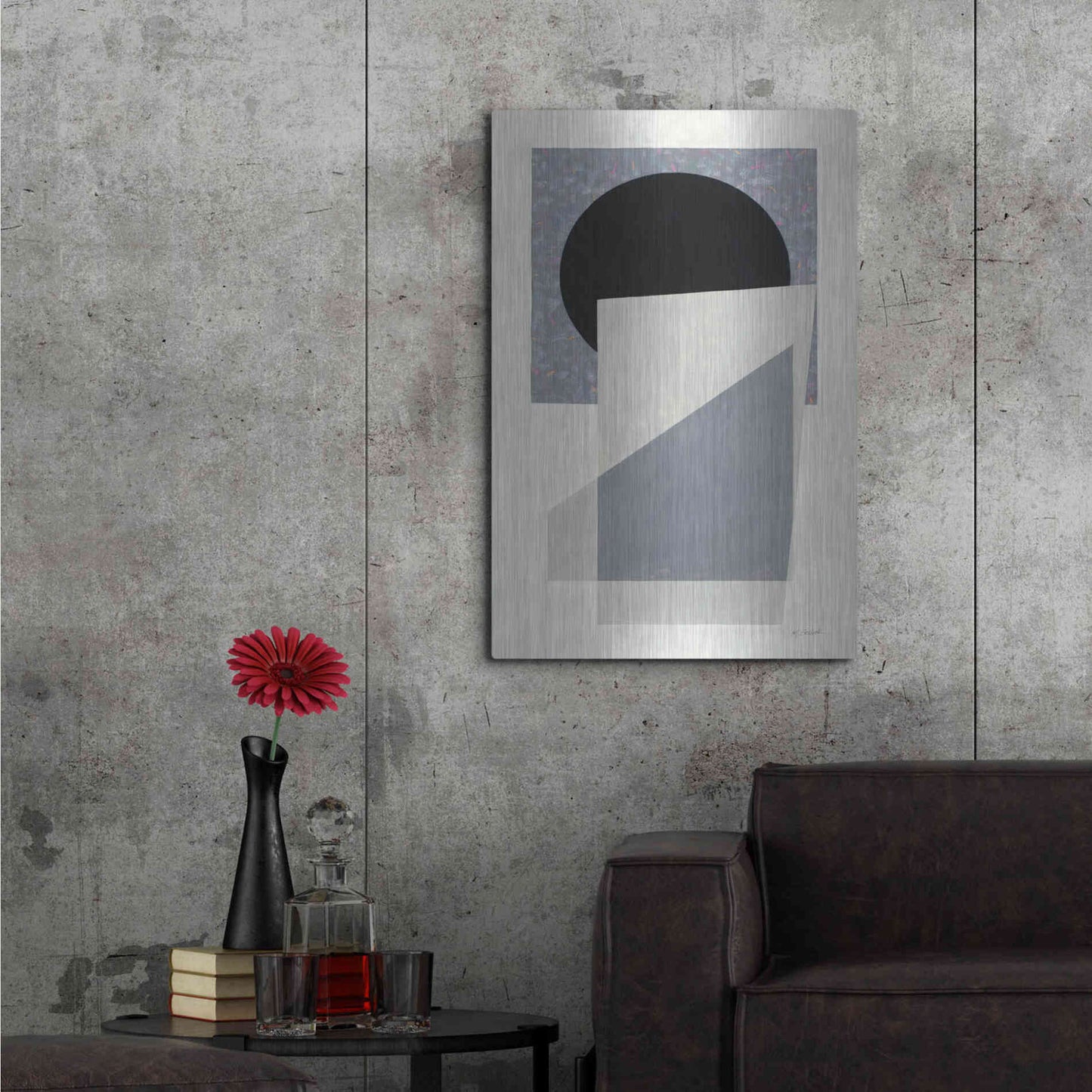 Luxe Metal Art 'Full Moon I' by Mike Schick, Metal Wall Art,24x36