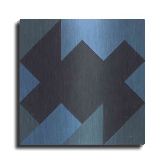 Luxe Metal Art 'Triangles II' by Mike Schick, Metal Wall Art