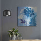 Luxe Metal Art 'Blue Sky Garden IV' by Studio Mousseau, Metal Wall Art,24x24