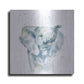 Luxe Metal Art 'Baby Elephant' by Katrina Pete, Metal Wall Art