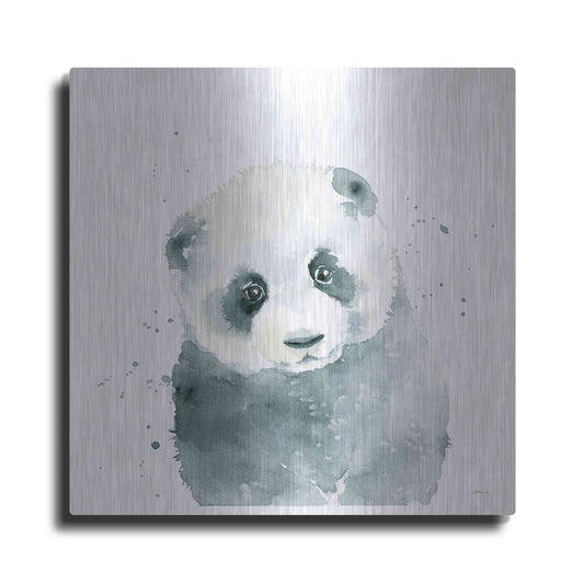 Luxe Metal Art 'Panda Cub' by Katrina Pete, Metal Wall Art