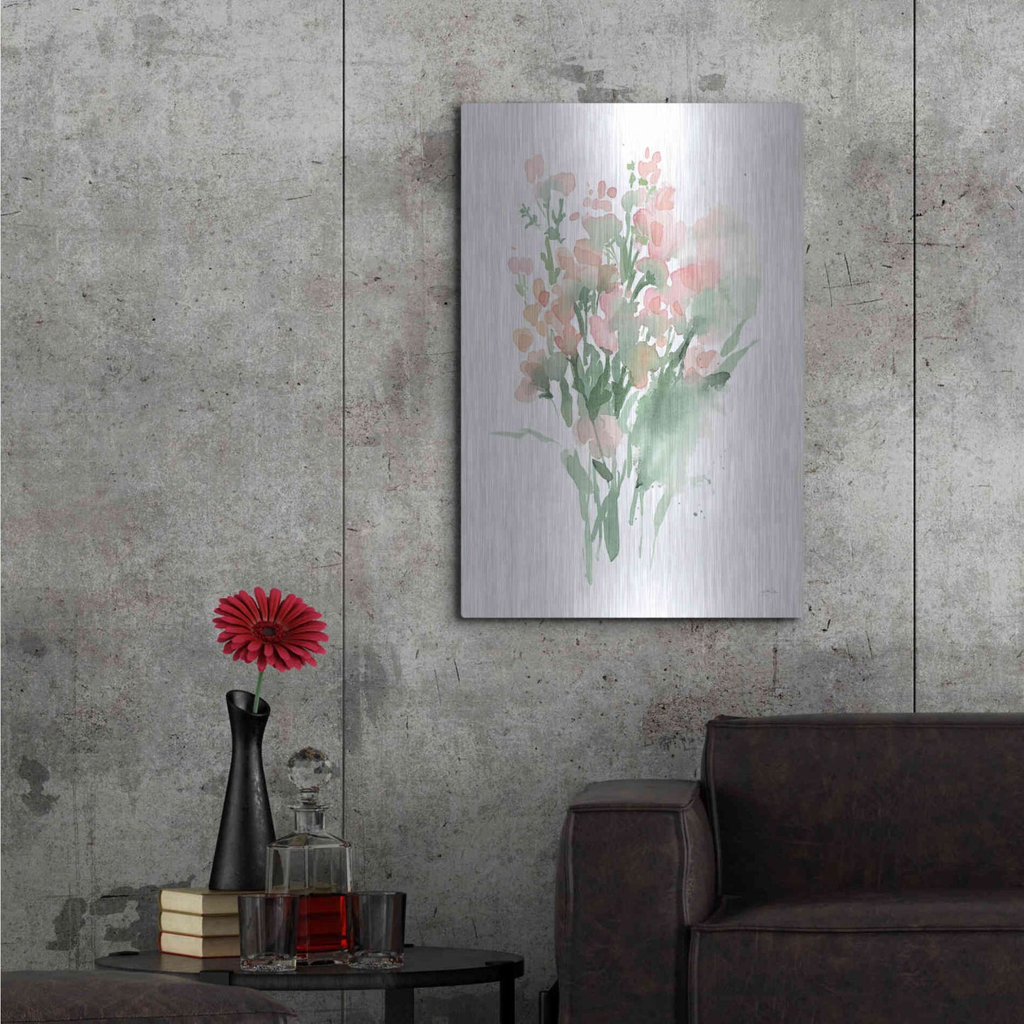 Luxe Metal Art 'Vibrant Blooms II' by Katrina Pete, Metal Wall Art,24x36
