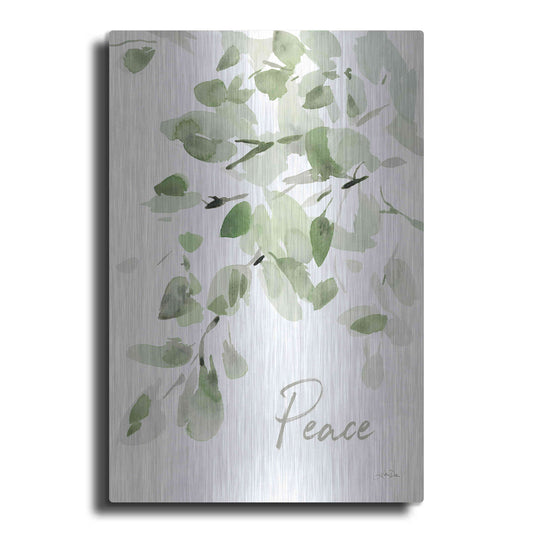 Luxe Metal Art 'Cascading Branches I Peace' by Katrina Pete, Metal Wall Art