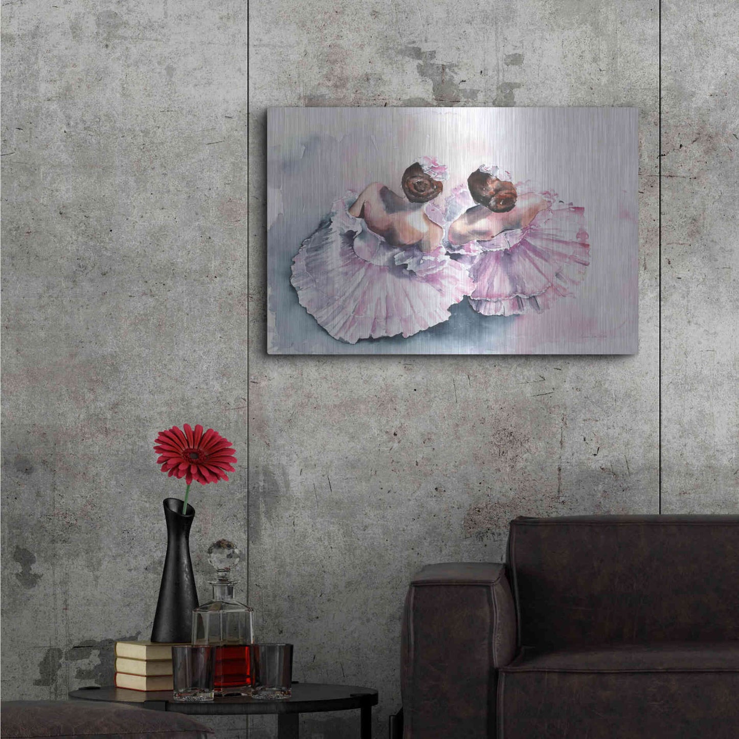 Luxe Metal Art 'Ballet III' by Alan Majchrowicz, Metal Wall Art,36x24