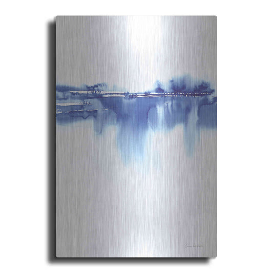 Luxe Metal Art 'Blue Horizon IV' by Alan Majchrowicz, Metal Wall Art