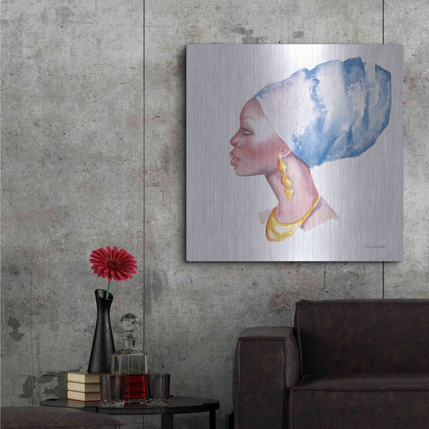 Luxe Metal Art 'Elegance' by Alan Majchrowicz, Metal Wall Art,36x36