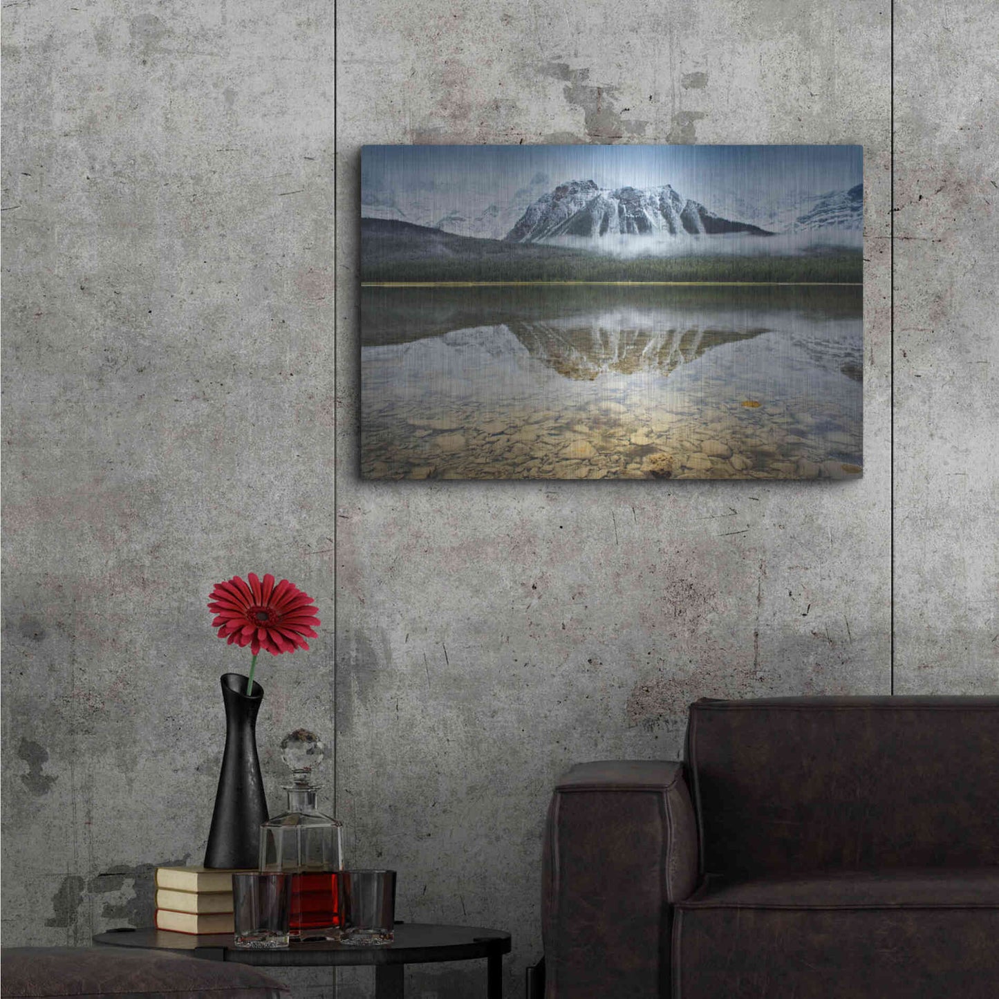 Luxe Metal Art 'Waterfowl Lake I' by Alan Majchrowicz, Metal Wall Art,36x24