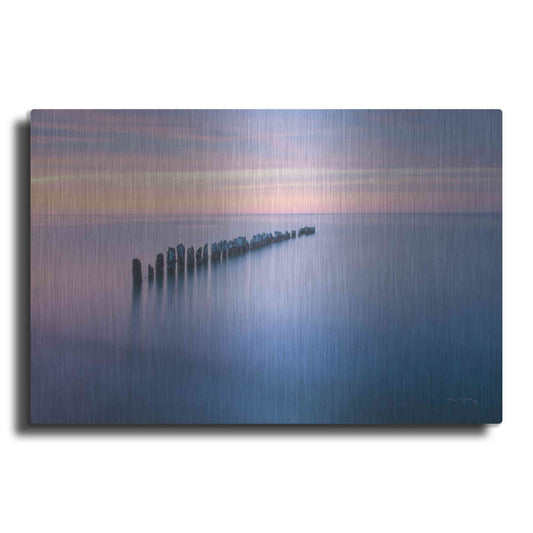 Luxe Metal Art 'Lake Superior Old Pier IV' by Alan Majchrowicz,Metal Wall Art