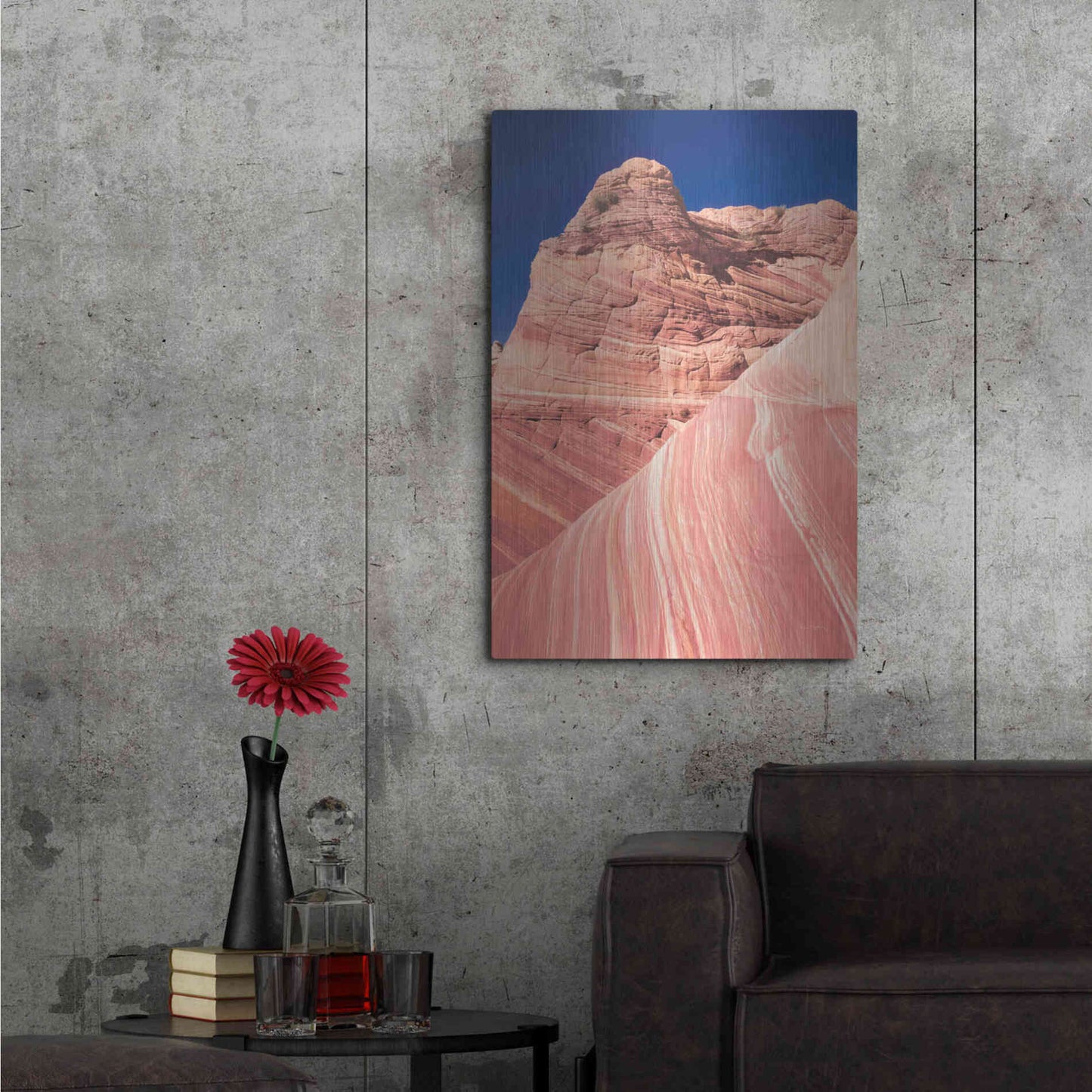 Luxe Metal Art 'Coyote Buttes I Blush' by Alan Majchrowicz,Metal Wall Art,24x36