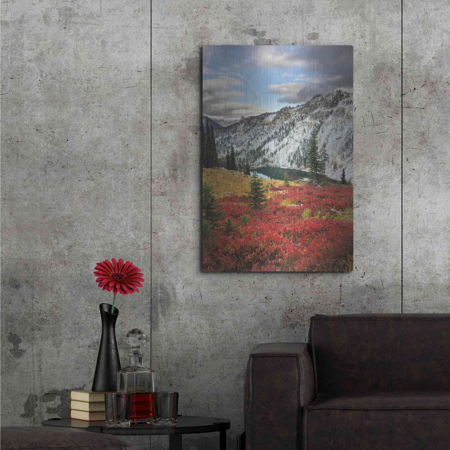 Luxe Metal Art 'Lake Ann North Cascades' by Alan Majchrowicz,Metal Wall Art,24x36