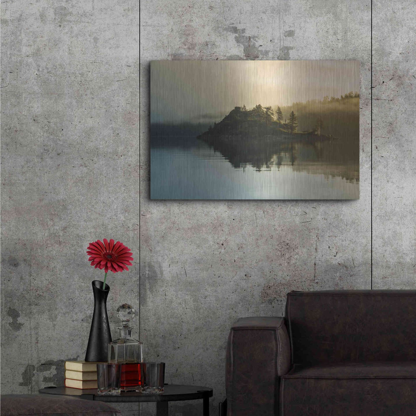 Luxe Metal Art 'Mystic of Lake Tahoe' by Edin Chavez, Metal Wall Art,36x24