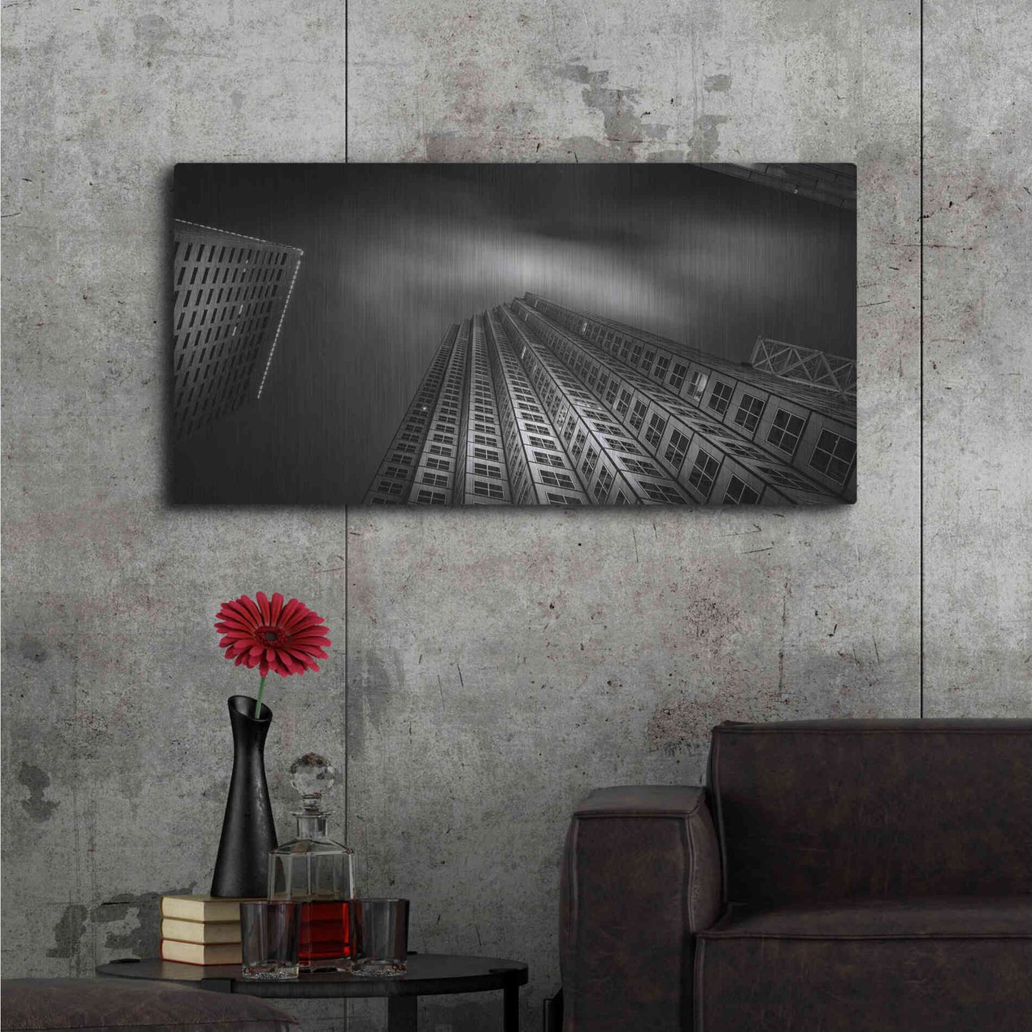 Luxe Metal Art 'EdinChavezPrint 23' by Edin Chavez, Metal Wall Art,48x24
