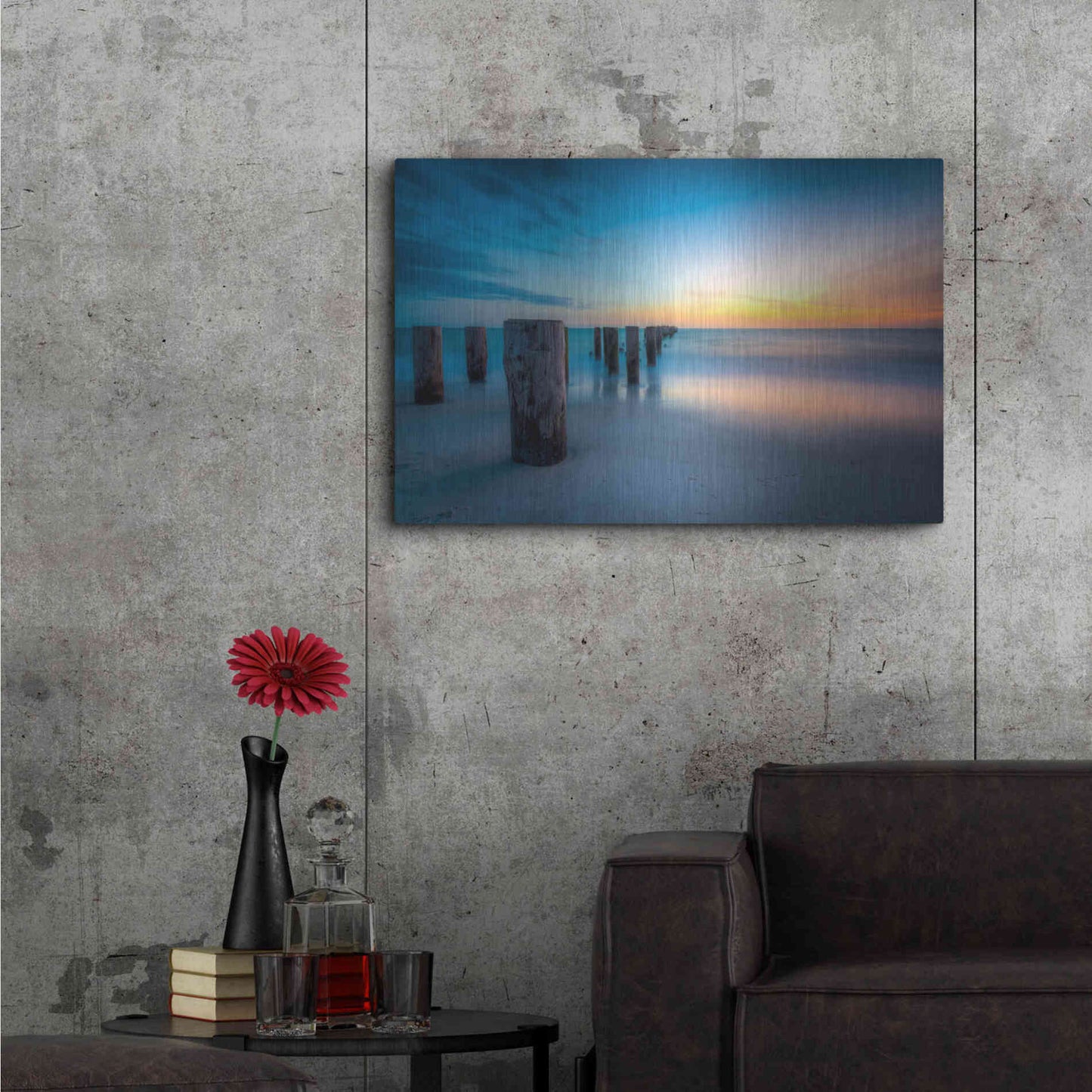 Luxe Metal Art 'Forgotten Monoliths' by Edin Chavez, Metal Wall Art,36x24