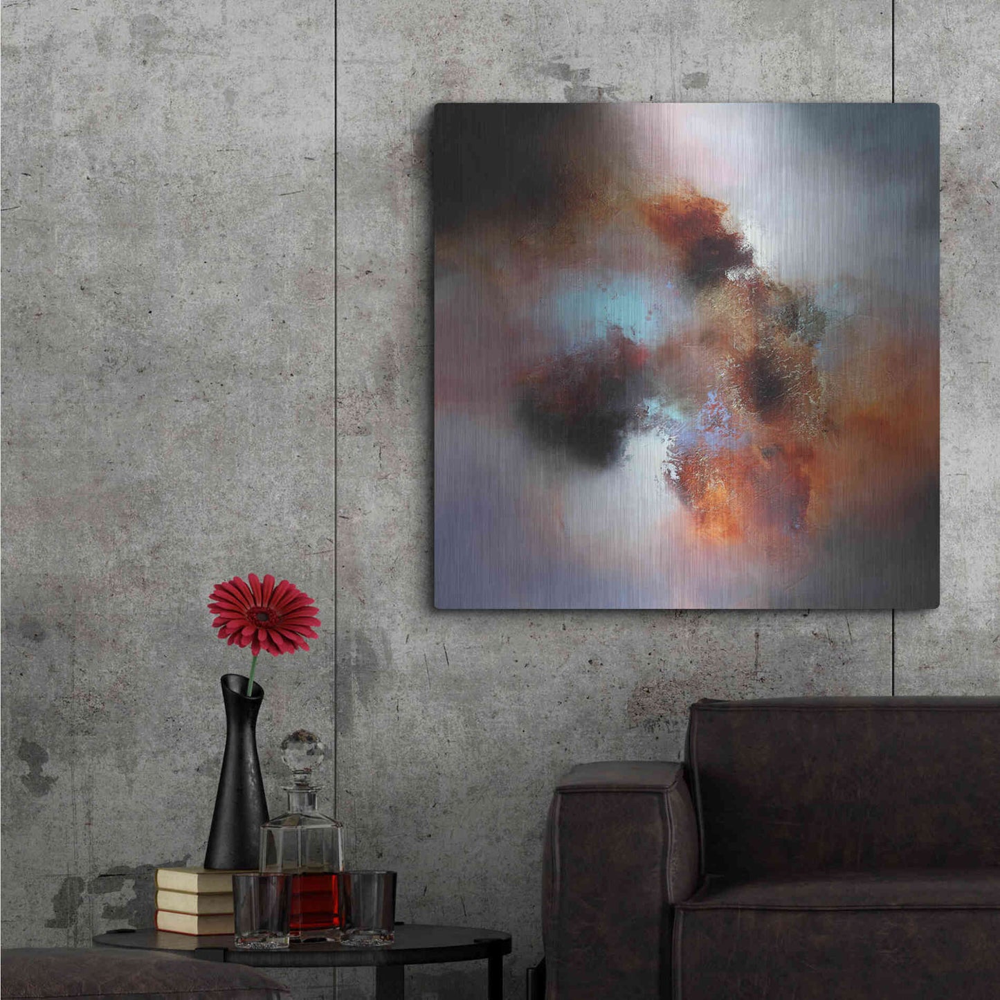 Luxe Metal Art 'Voyage' by Eelco Maan, Metal Wall Art,36x36