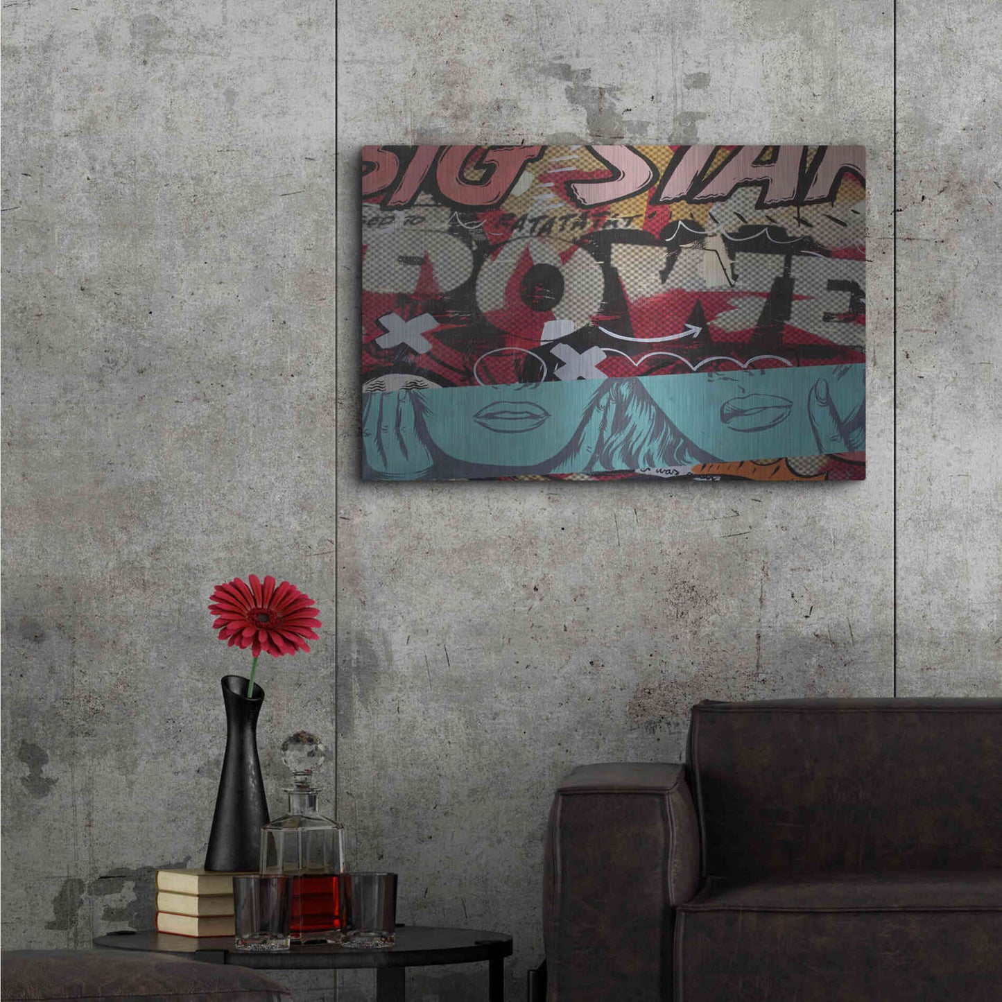 Luxe Metal Art 'Bigstarmaybe' by Dan Monteavaro, Metal Wall Art,36x24