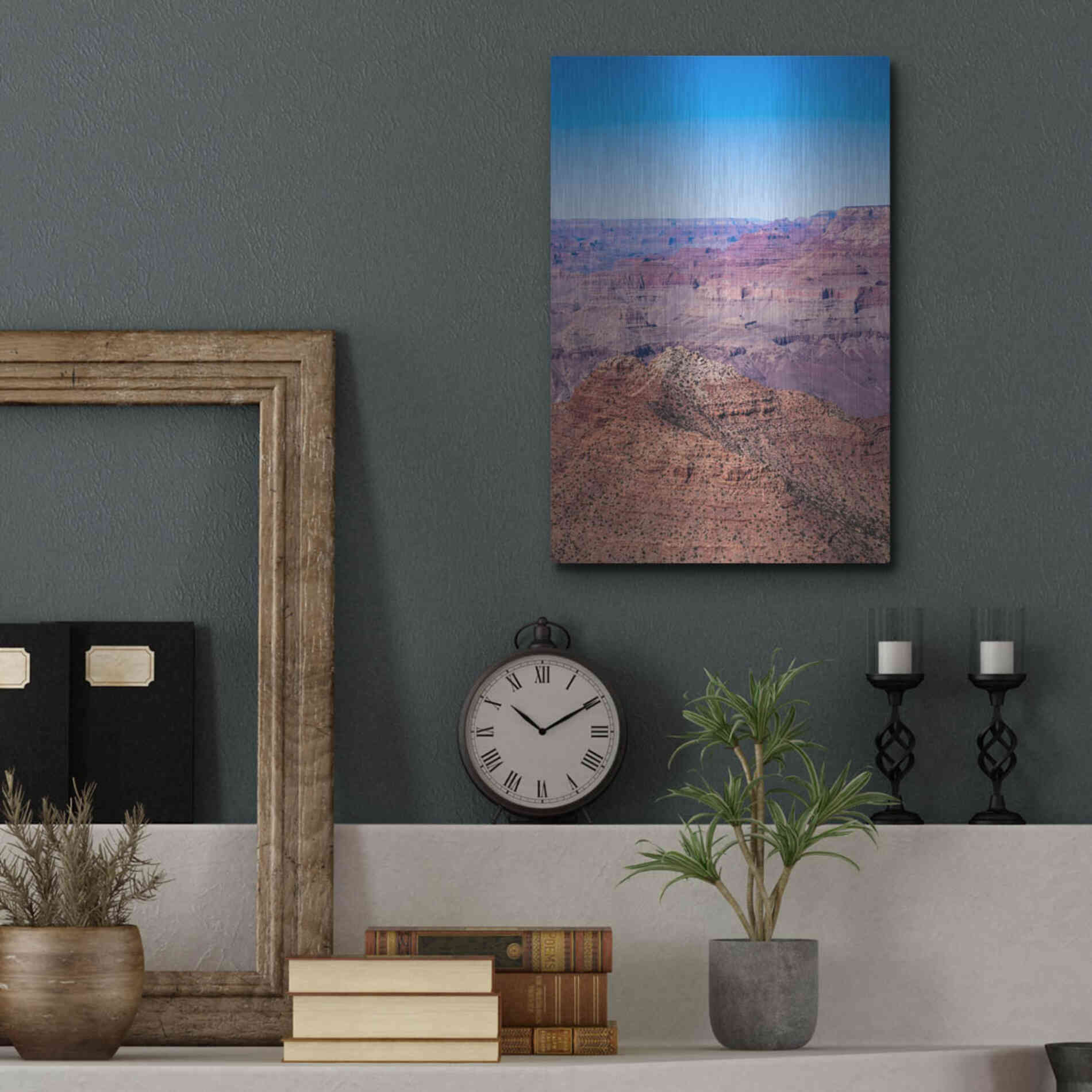 Luxe Metal Art ' Grand Canyon IV' by Robin Vandenabeele, Metal Wall Art,12x16