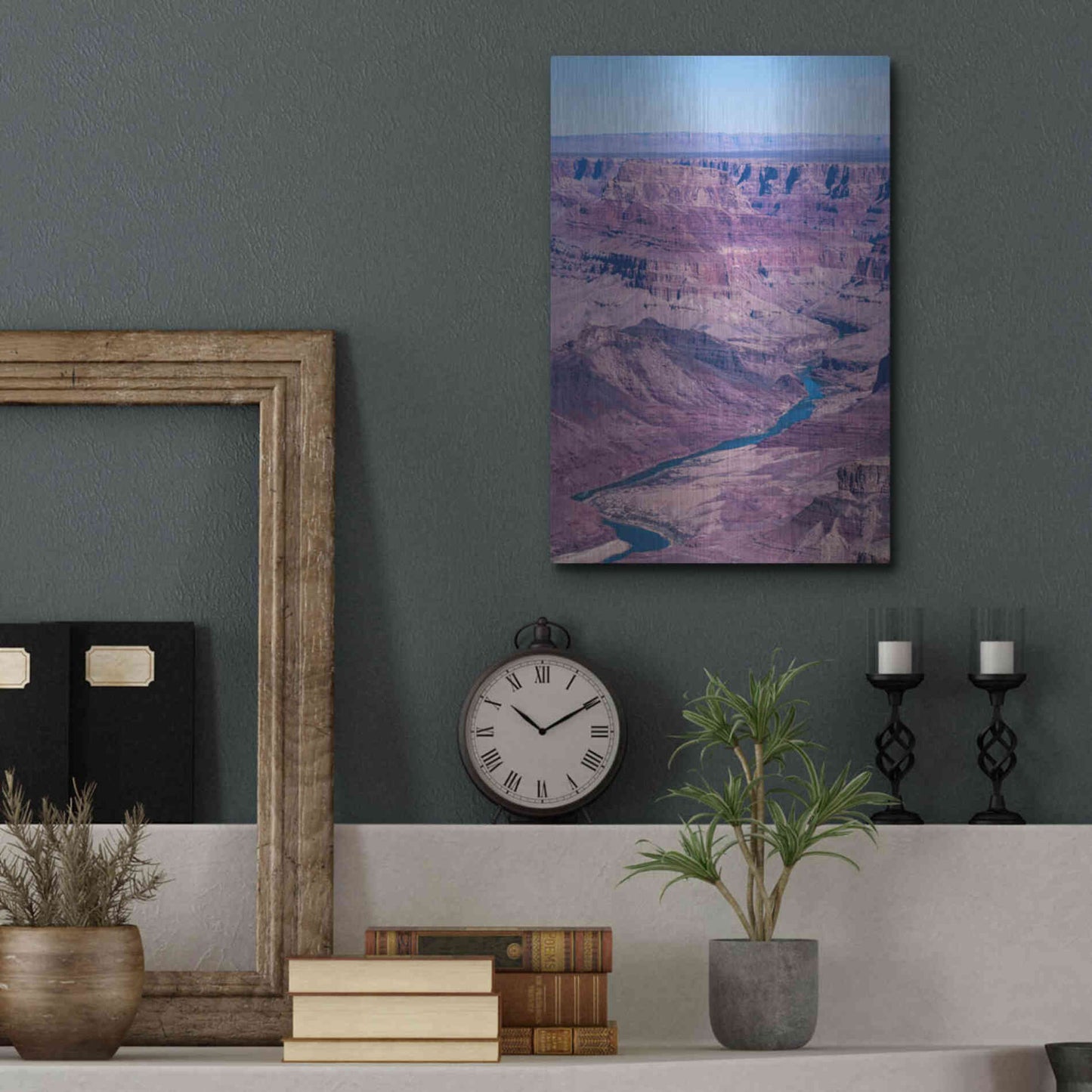 Luxe Metal Art ' Grand Canyon III' by Robin Vandenabeele, Metal Wall Art,12x16