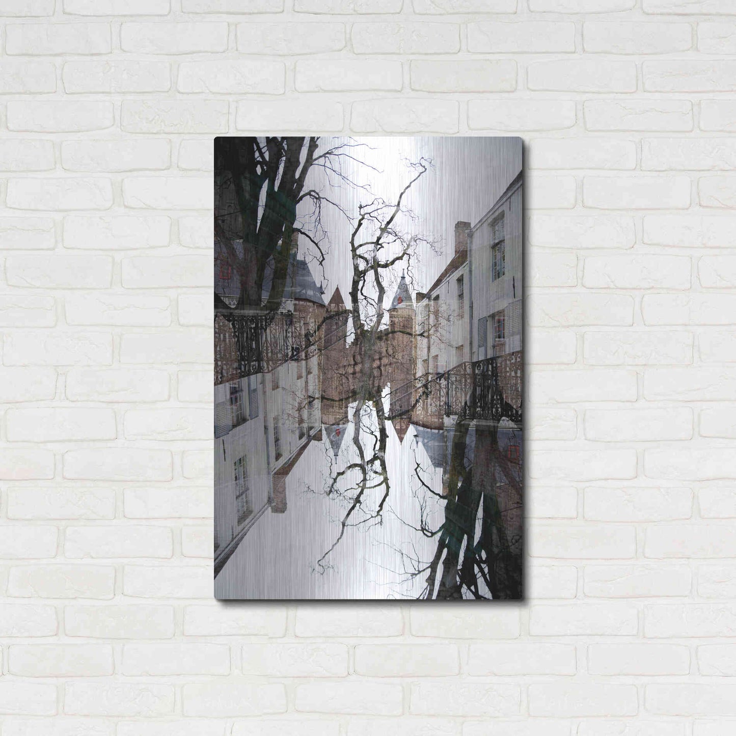 Luxe Metal Art ' Bruges 227' by Robin Vandenabeele, Metal Wall Art,24x36