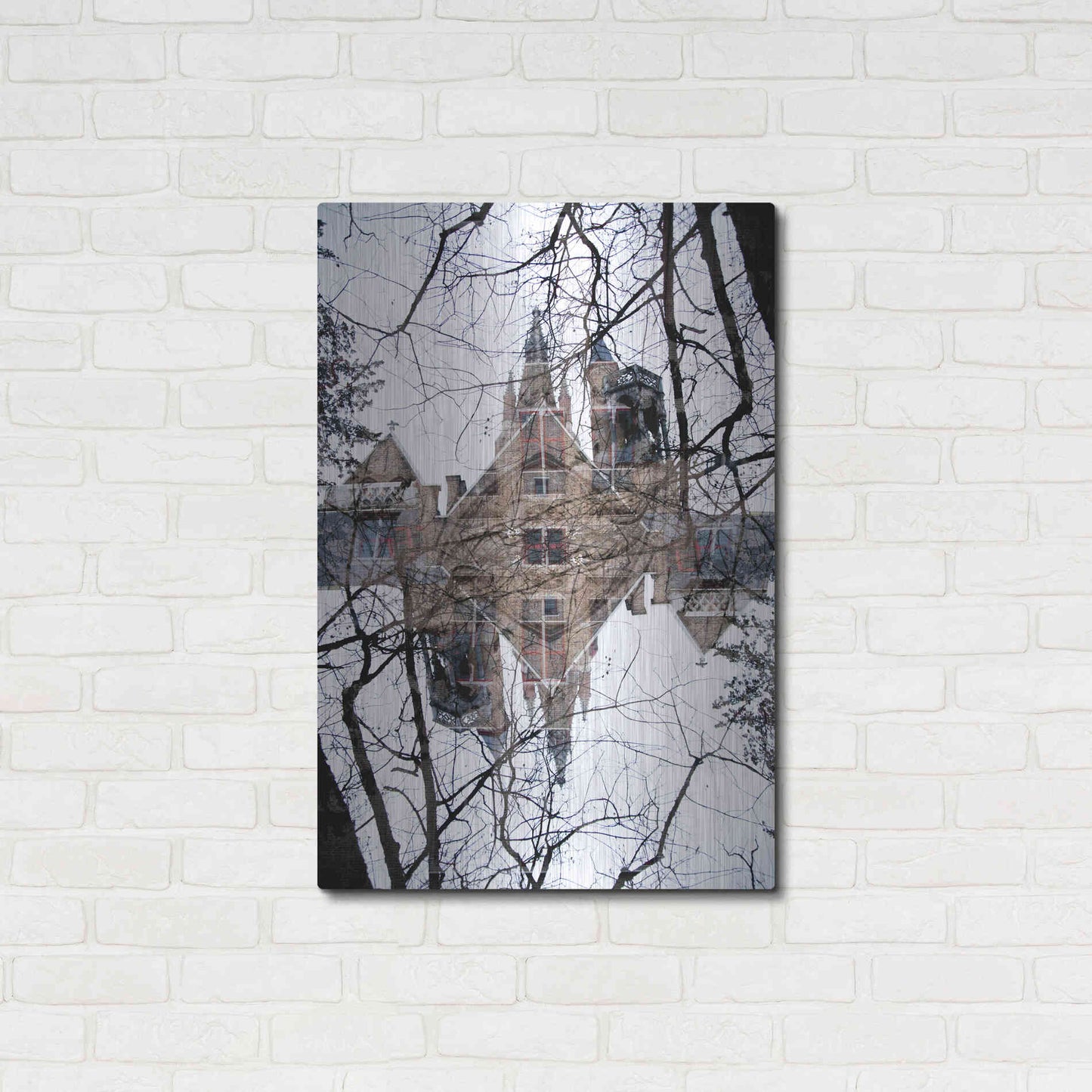 Luxe Metal Art ' Bruges 225' by Robin Vandenabeele, Metal Wall Art,24x36