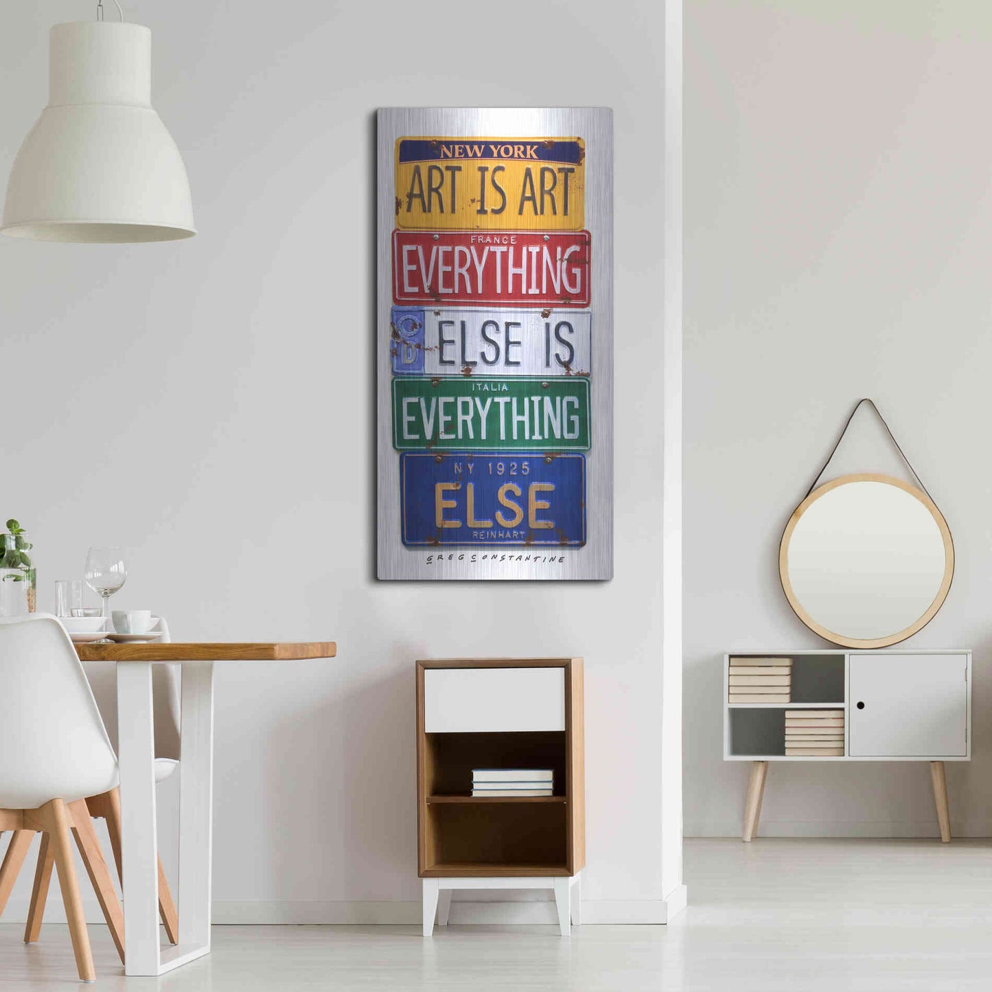 Luxe Metal Art 'Reinhardt Everything Else' by Gregory Constantine, Metal Wall Art,24x48