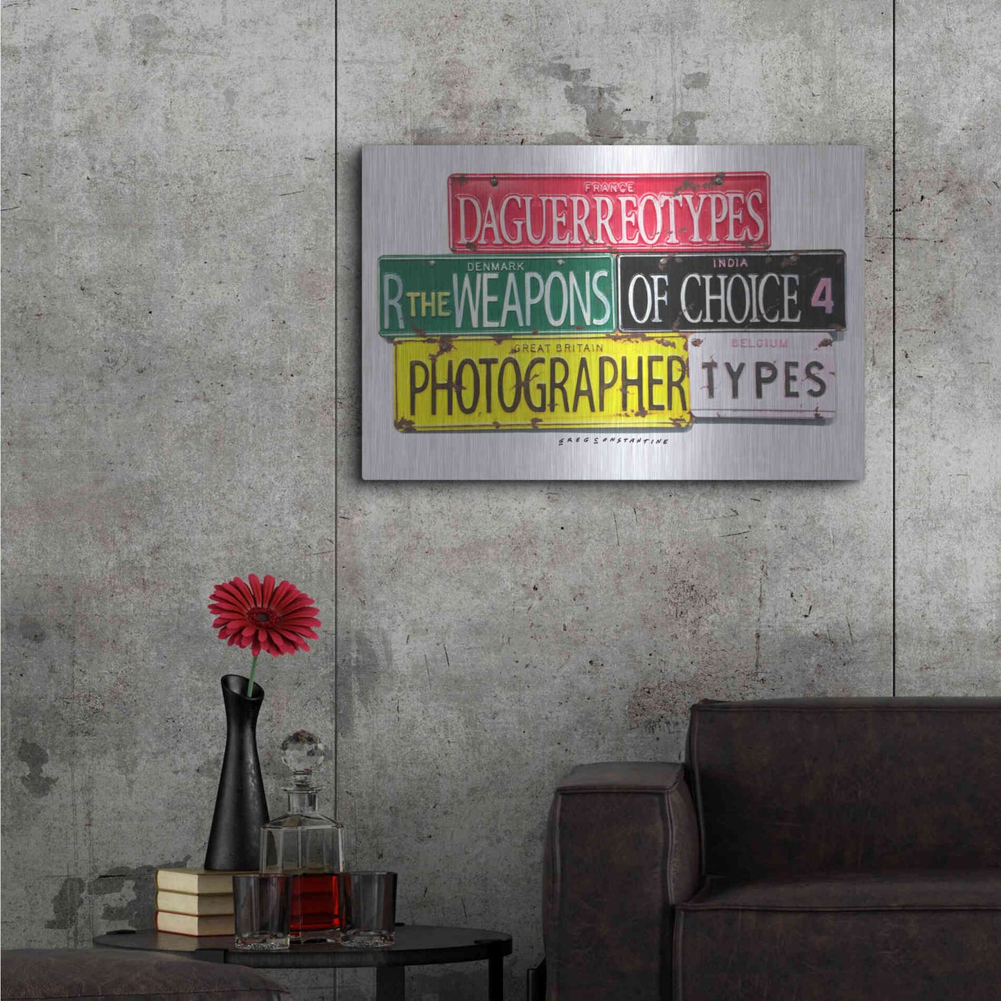 Luxe Metal Art 'Photographer' by Gregory Constantine, Metal Wall Art,36x24