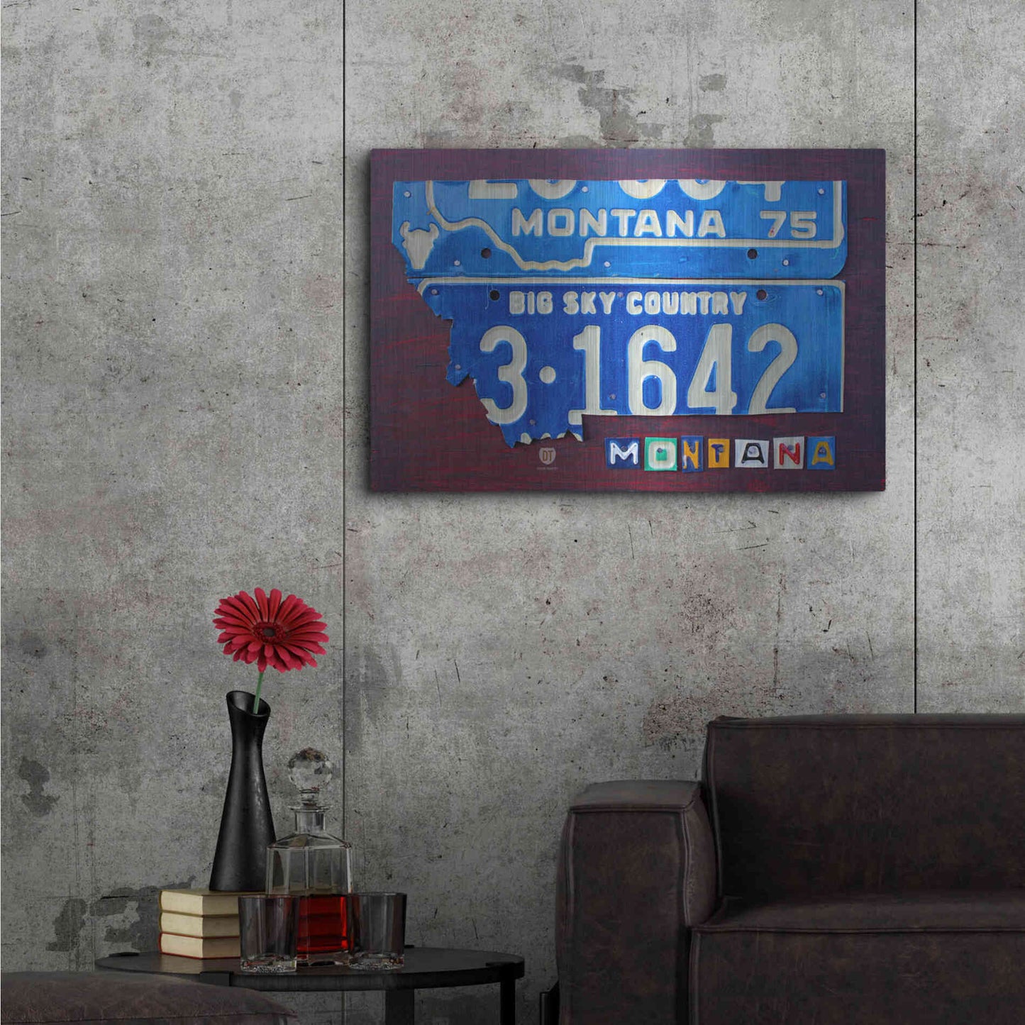 Luxe Metal Art 'Montana' by Design Turnpike, Metal Wall Art,36x24