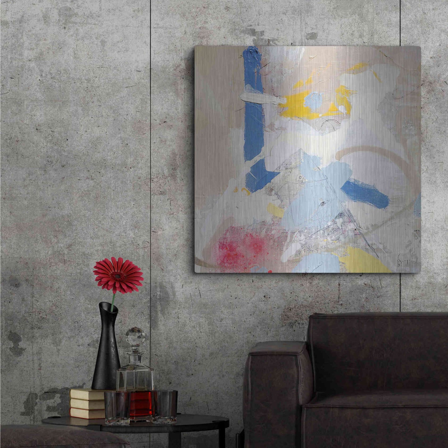 Luxe Metal Art 'Verano' by Alba Escayo, Metal Wall Art,36x36