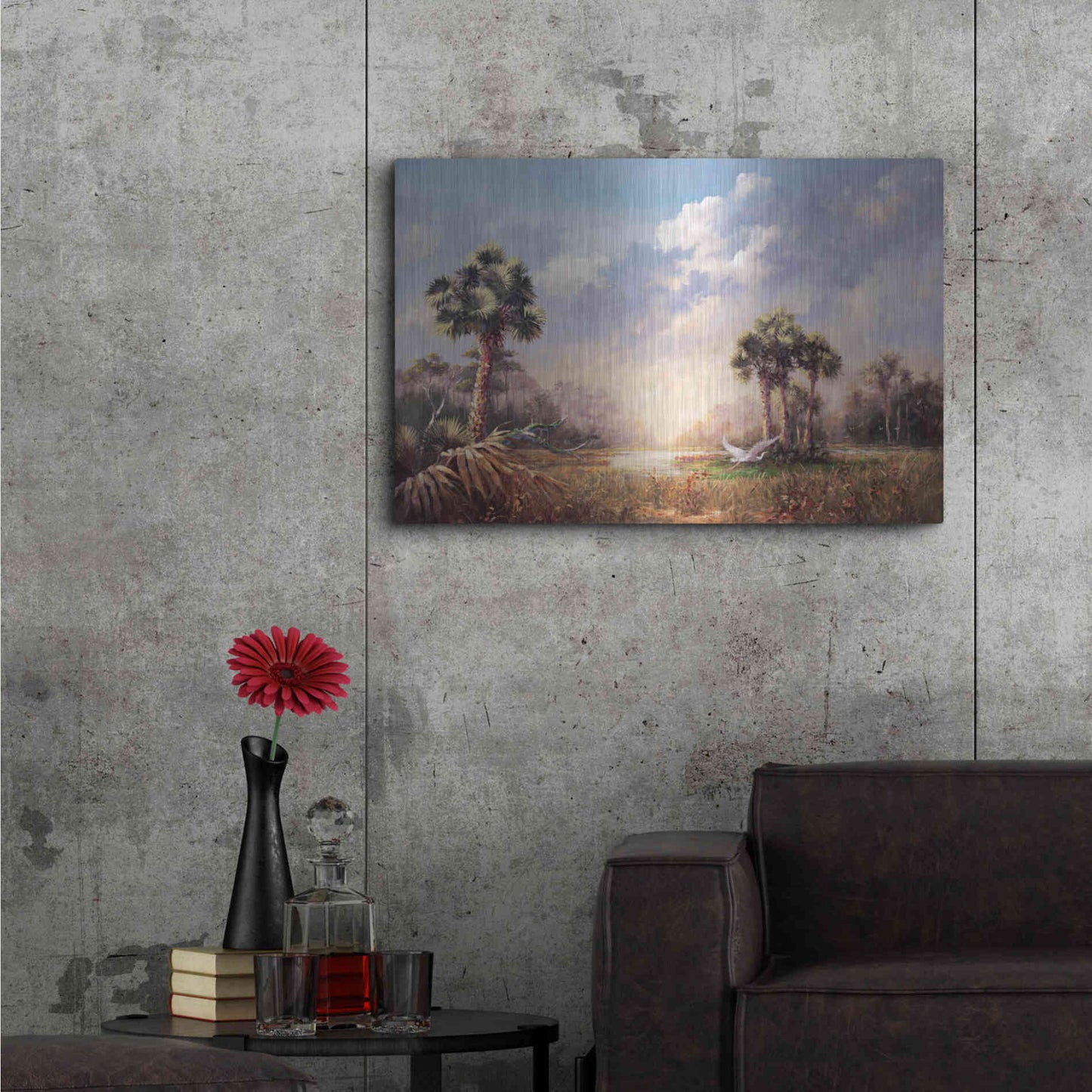 Luxe Metal Art 'Golden Glades' by Art Fronckowiak, Metal Wall Art,36x24