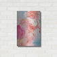 Luxe Metal Art 'Abstract Turquoise Pink No. 1' by Louis Duncan-He, Metal Wall Art,16x24