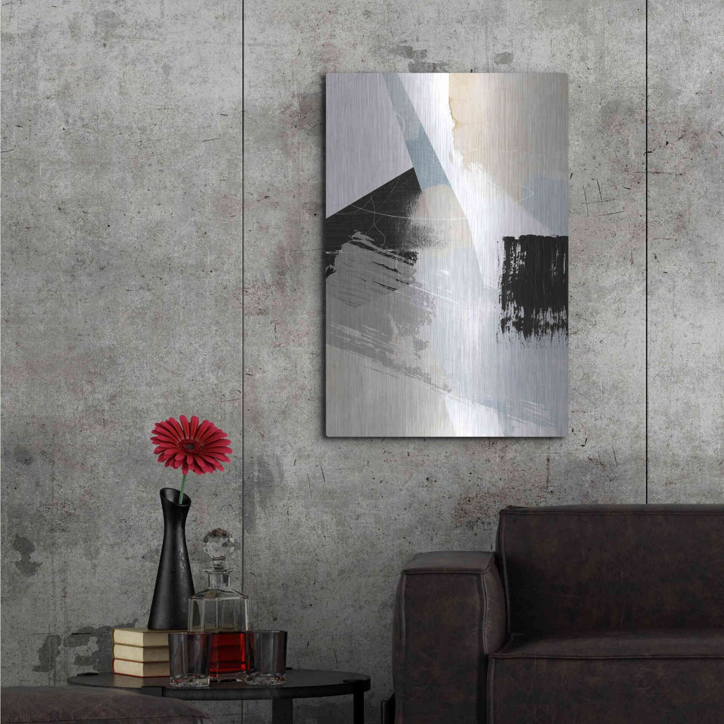 Luxe Metal Art 'New Beginning 1' by Louis Duncan-He, Metal Wall Art,24x36