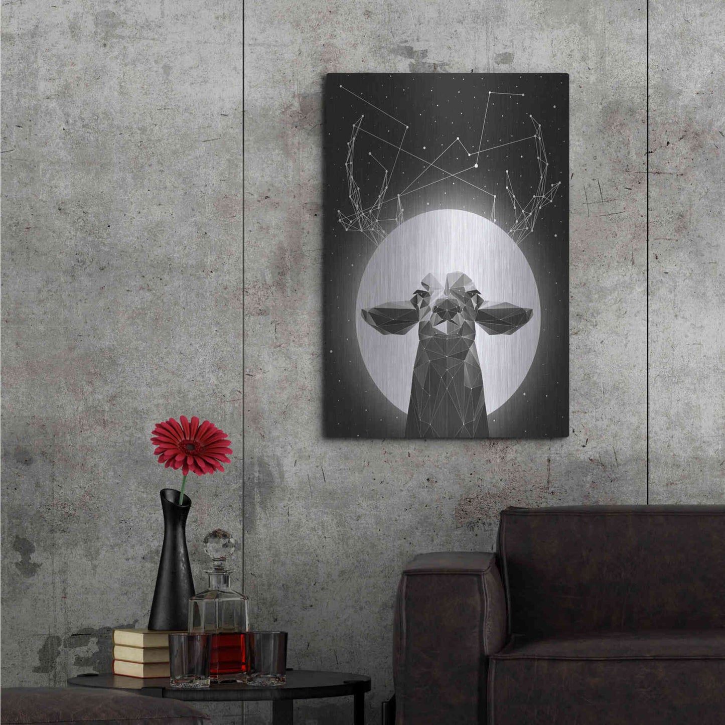Luxe Metal Art 'Banyon Deer' by Davies Babies, Metal Wall Art,24x36