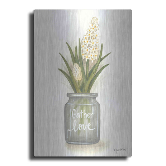 Luxe Metal Art 'Gather Love Hyacinth' by Annie LaPoint, Metal Wall Art