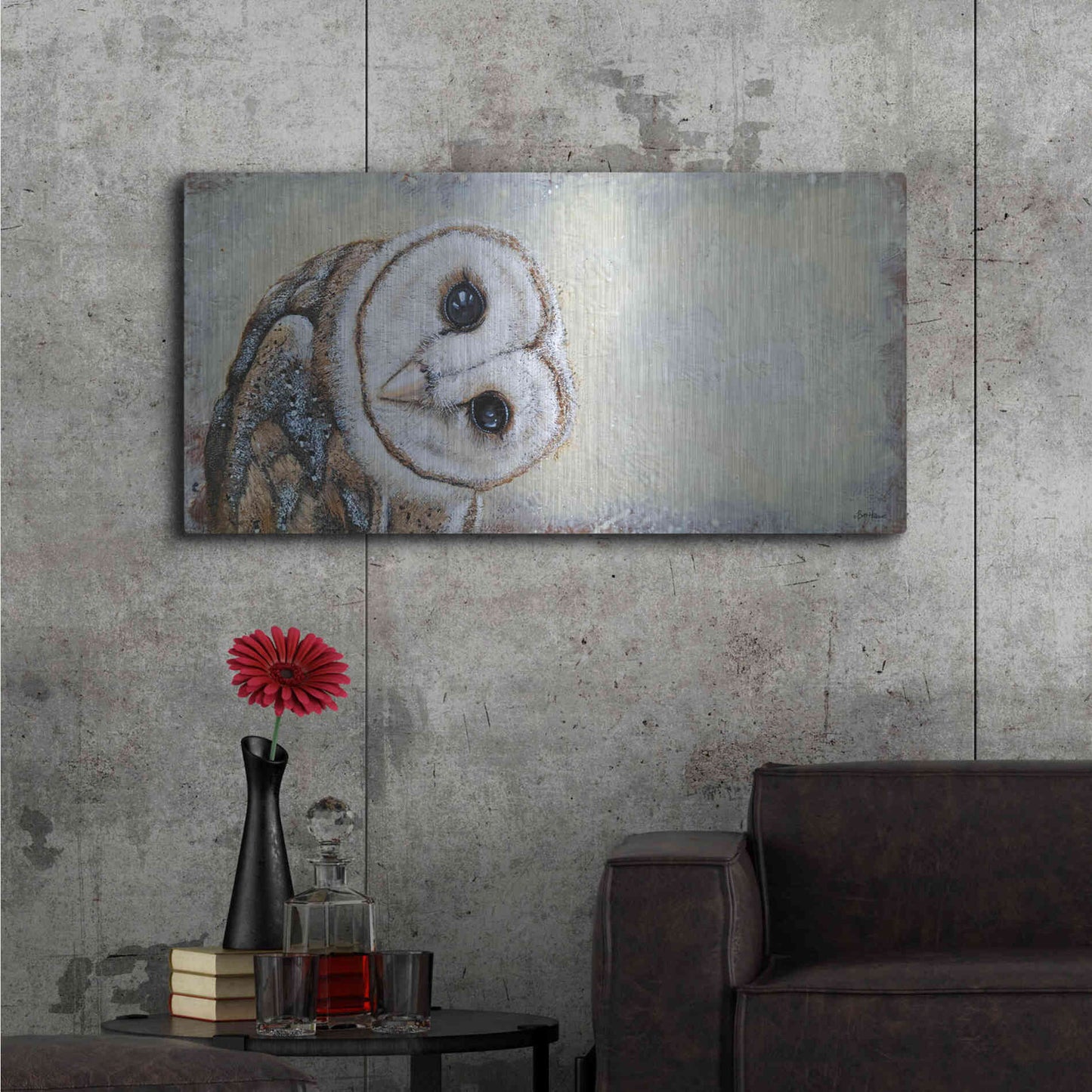 Luxe Metal Art 'Curiosity' by Britt Hallowell, Metal Wall Art,48x24